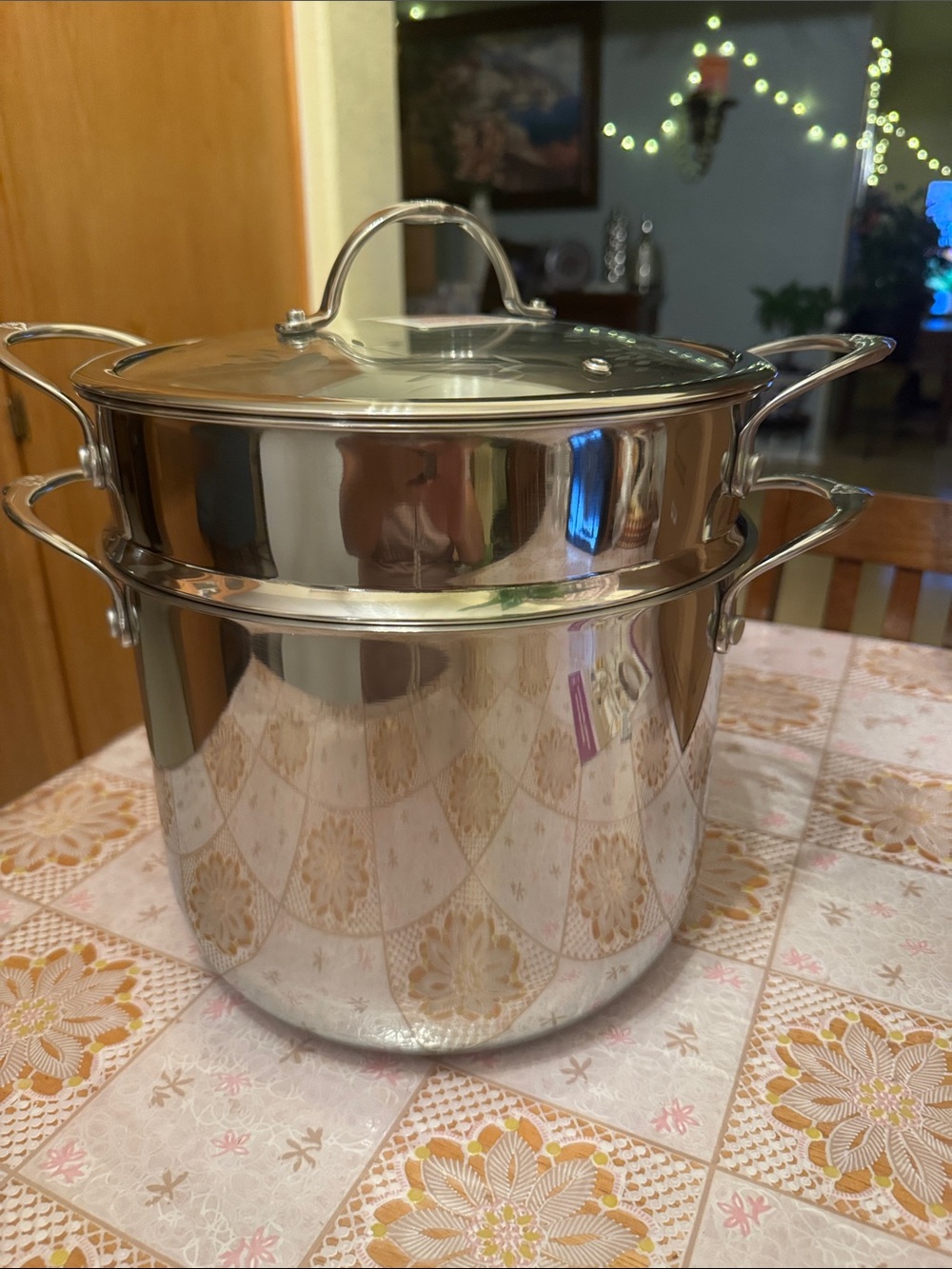 Princess House Stainless Steel Steamer Pot Set - Silver